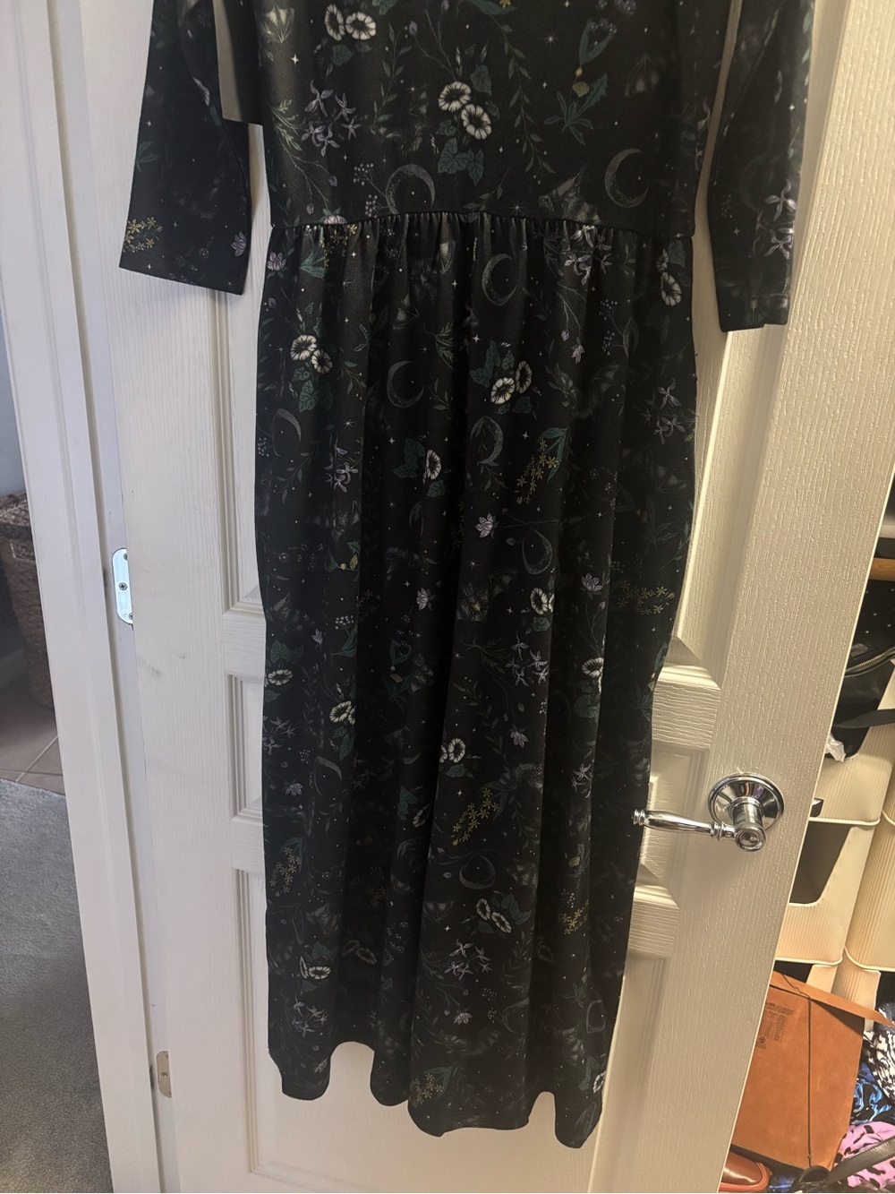 Midnight Hour Bats Garden Henley Maxi Dress - Picture 10 of 13